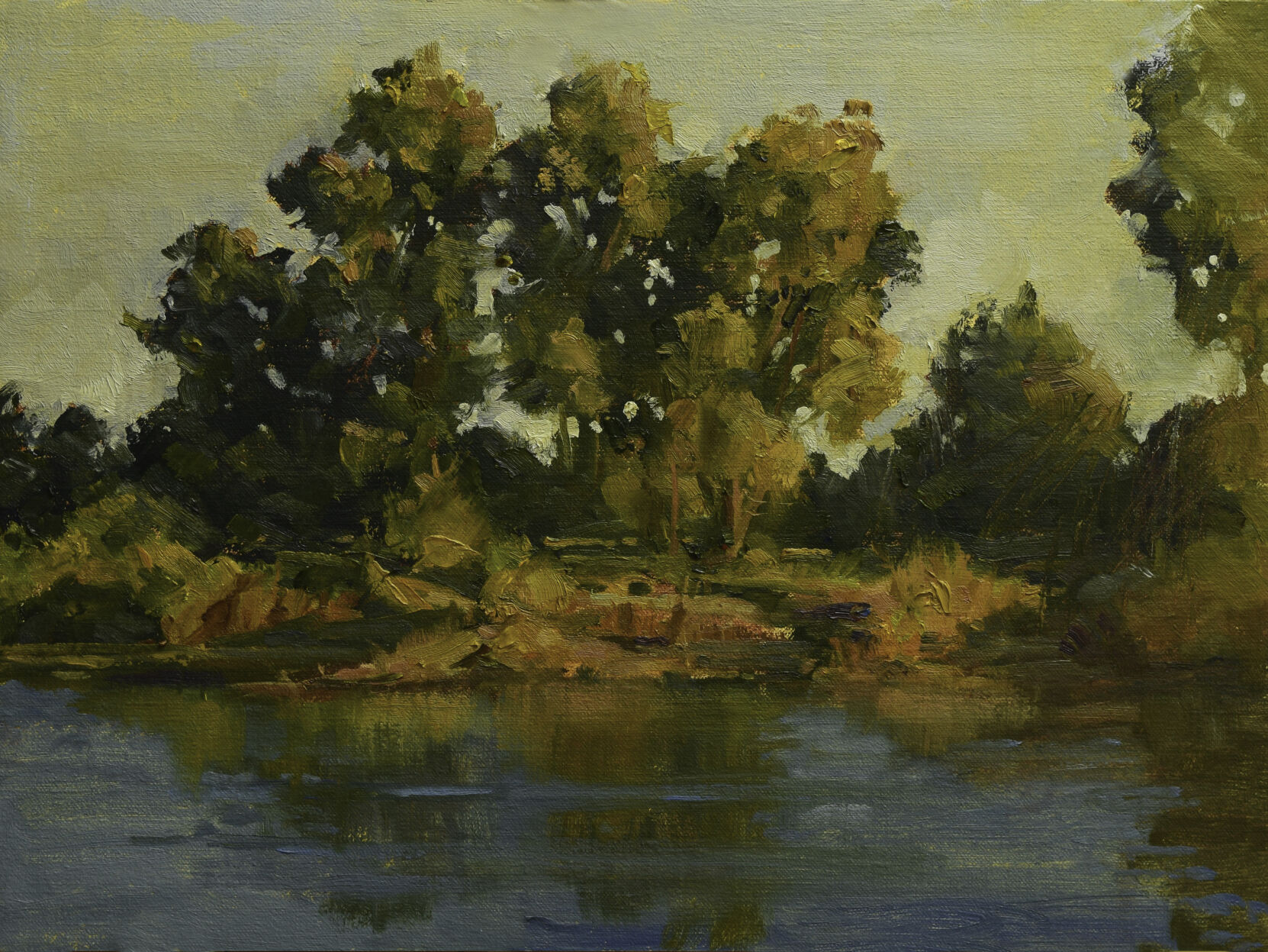 Twilight on the River by Bruce Barton Hancock